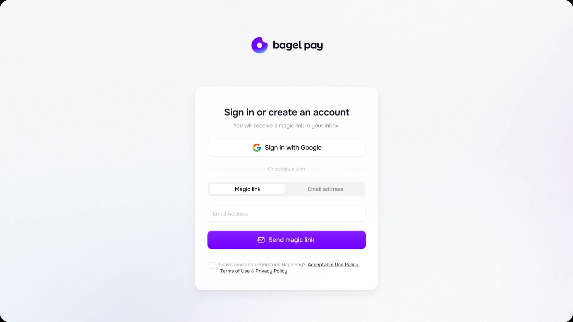 BagelPay showcase — plate 06