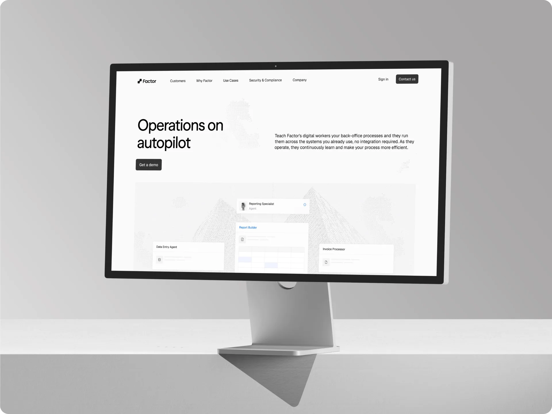 Factor showcase — plate 01